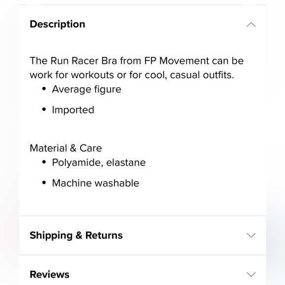 🆕 Free People FP Movement Run Racer Sports Bra Black Sz L - Picture 13 of 14